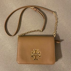 Tory Burch Britten Leather Combo Crossbody
